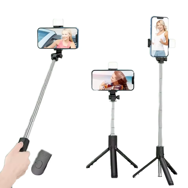 MINI yet Powerful: Bluetooth Selfie Stick 70cm Extendable LED Fill Light Tripod for Phones
