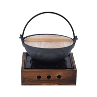 Réchaud à alcool portable carré moderne, écologique, mini-gril de table à bois pour la cuisson domestique, idéal pour les ragoûts et les hot pots.