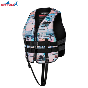 Vêtement de pêche et de natation camouflage, veste de <span class=keywords><strong>flottaison</strong></span> en néoprène, <span class=keywords><strong>gilet</strong></span> de sécurité camouflage pour adulte, <span class=keywords><strong>gilet</strong></span> de sauvetage à flottabilité réglable - Product Image 2
