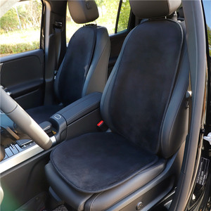 Coussin de siège de voiture en peluche courte, pièce unique, chaud pour l'hiver, antidérapant, accessoires de voiture DIY - Product Image 2