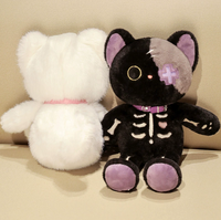 Haute qualité Halloween chat fantôme crâne poupées en peluche yeux brodés nouveauté décorations pour la maison PP coton boîte de remplissage emballage