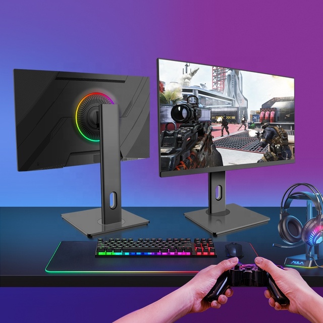 24 Inch IPS LCD Monitor 1080P 1920X1080 Resolution 75Hz Refresh Rate DP DVI Office Gaming Desktop PC