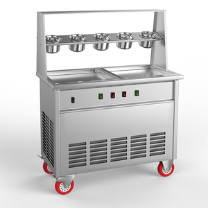 Custom 35cm 45cm 50cm Roll <strong>Ice</strong> <strong>Cream</strong> Tray Fried Yogurt <strong>Ice</strong> Machine Pan Frozen Yogurt Rolls Flat Pan Fried <strong>Ice</strong> <strong>Cream</strong> Machine <strong>Cart</strong> - Product Image 1