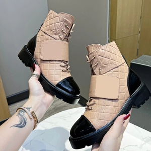 Yeni tasarım en kaliteli iyi fiyat ünlü marka lüks deri kış tasarımcı düz çizmeler kadınlar için - Product Image 4