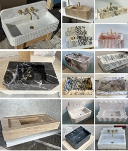 Design <span class=keywords><strong>moderno</strong></span> naturale Calacatta Viola marmo <span class=keywords><strong>lavandino</strong></span> <span class=keywords><strong>bagno</strong></span> vanità scrivania per il trucco lavello della cucina - Product Image 6