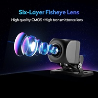 Cámara de Reversa AHD 1080P con Ángulo Súper Amplio de 170 Grados, Cámara de Visión Trasera Universal con Visión Nocturna Clara para Automóvil y Minivan