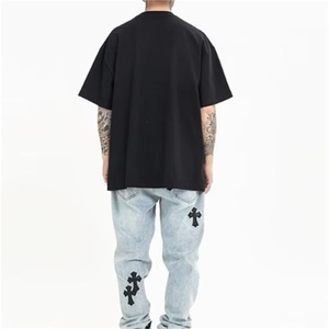 Fabricant OEM Vente de Gros Lourd de Haute Qualité Surdimensionné Logo Personnalisé Blanc 100% Coton Boxy T-shirt Uni pour Hommes - Product Image 4