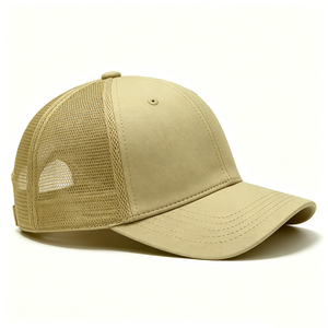 Gorra Trucker Personalizada con Logotipo, Parte Delantera de Gamuza y Parte Trasera de Malla, Parche de Cuero ACE, Gorra Trucker Vintage, Transpirable, Deportiva, para Verano - Product Image 3