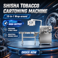 Mesin Pengemas Otomatis SHISHAPACK Shisha 50g Box 10-in-1 Wrap-around Cartoning Machine Sistem Pengemasan Strip untuk Tembakau Molasses Kertas CE