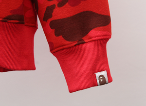 Felpa con Cappuccio e Zip Camouflage Shark 2026, 100% Cotone, Unisex, Stile Streetwear, Alta Qualità, Bapees - Product Image 6