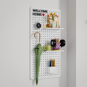 Kim Loại Nhà Bếp Panel tường Pegboard thành phần hệ thống lạnh thép cán nguội Panel tường nhà bếp Lưu trữ tập tin đính kèm - Product Image 3