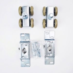 WEKIS - Herrajes Modernos de Acero para Puertas Correderas Empotradas, Riel Oculto, Cierre Suave, Juego Completo para Interiores de Hotel - Product Image 3