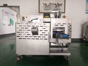 Besar otomatis kecepatan tinggi seluruh gandum Dumpling jalur produksi sup Dumpling Gyoza Wrapper mesin pembuat kulit - Product Image 5