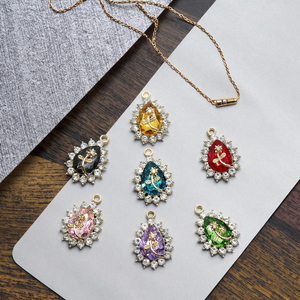 क्लासिक विंटेज क्रिस्टल पेलेंट लक्जरी डायमंड डाय फोनेसेस कीरिंग सजावटी लटकाने कीरिंग करघे कीचेन सामान - Product Image 1