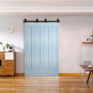 WEKIS Kit de Herrajes para Puerta Corredera Plegable de 3 Pies, de Acero al Carbono y Latón, Montaje Superior, Control Remoto, Duradero, para Sala de Estar - Product Image 6