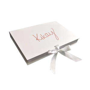 Caja de regalo plegable magnética de encargo de la ropa de la cartulina del papel blanco grande de lujo que empaqueta con la <span class=keywords><strong>cin</strong></span> - Product Image 2