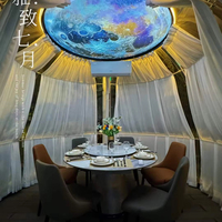 Dôme de tente d'extérieur pliable de luxe maisons à bulles petite maison transparente gonflable tente d'hôtel dôme glamping