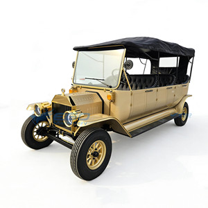 Voiture de tourisme électrique vintage dorée neuve de qualité supérieure, 8 places, classique, la plus vendue - Product Image 1