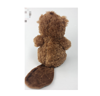 Jouets en peluche de simulation de 20 cm Animaux sauvages en peluche Castor Souris Poupées