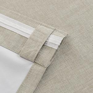 Rideaux Occultants Courts Thermiques Isolants Beige de 54 Pouces pour Chambre/Salon à Pattes Arrières/Poche à Tringle, Lot de 2 Panneaux - Product Image 5