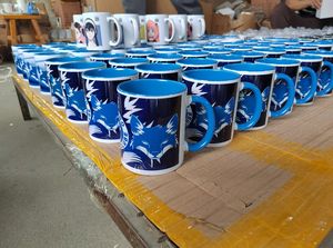 <span class=keywords><strong>Tazas</strong></span> de Cerámica Personalizadas <span class=keywords><strong>para</strong></span> Regalo de Navidad, Sublimación Premium, 11 oz, Interior de Color, <span class=keywords><strong>Tazas</strong></span> de Té y Café - Product Image 5