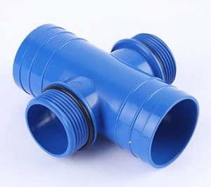 Vanne à boisseau sphérique en plastique à trois voies pour l'irrigation agricole et domestique, raccords de tuyauterie d'<span class=keywords><strong>arrosage</strong></span> goutte à goutte, <span class=keywords><strong>tuyau</strong></span> plat <span class=keywords><strong>50mm</strong></span> Chun - Product Image 5