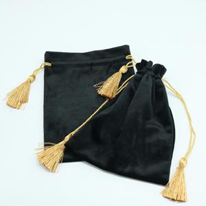 Wholesale Custom Easter Velvet <b>Drawstring</b> Gift <b>Bags</b> Dust Jewelry <b>Makeup</b> Pouch with Tassel - Product Image 1