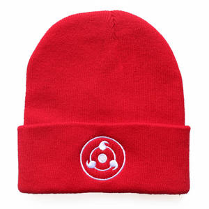 Gorros informales de Anime con logotipo de Akatsukied de 14 estilos para hombres y mujeres, gorro de invierno tejido con nubes rojas, gorros de hip-hop, gorro Unisex - Product Image 5
