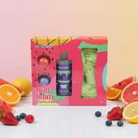 Coffret cadeau OEM, fruits, ingrédients naturels personnalisés, bombes de bain moussantes, bombes de bain à étiquette privée