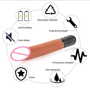 Dildo Vibratore Realistico a Doppio Strato in <span class=keywords><strong>Silicone</strong></span> Elastico Enorme con Ventosa, Giocattolo Sessuale per Adulti per Donna - Product Image 2