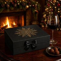 Boîte pliante magnétique personnalisée pour commande en gros, emballage rigide en carton pour bougies et parfums d'intérieur, directement de l'usine, automatisé pour Noël