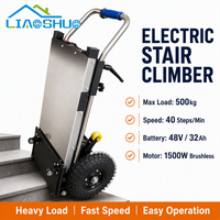 Chariot électrique monte-escalier robuste 400 kg avec batterie au lithium pour le déplacement de meubles