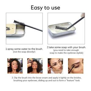 Cruelty-Free 24 Style Wax Tinted Eyebrow Styling Gel 24 White Profiler Cream Stencils Impermeable con ingredientes minerales - Product Image 5