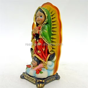 Estatuas de resina decorativas personalizadas al por mayor, esculturas de arte religioso de Lady Guadalupe, <span class=keywords><strong>Virgen</strong></span> del Bebé Mexicano - Product Image 4