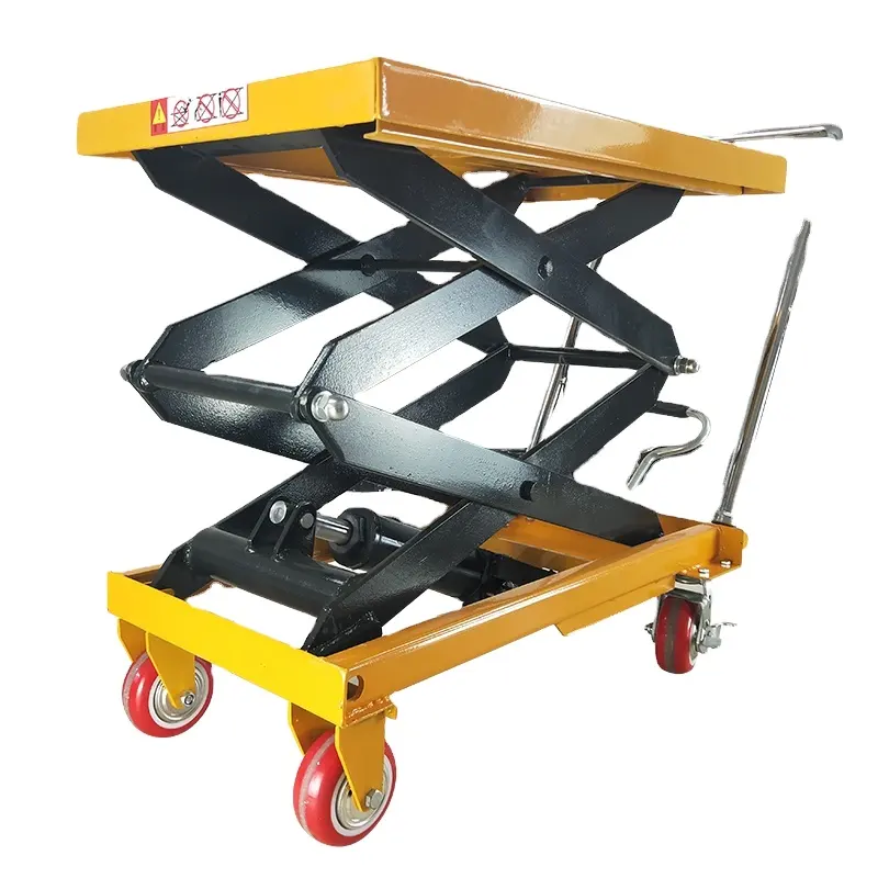 Có Thể Gập Lại Tay Xe Đẩy Của Nhãn Hiệu Nhỏ Nền Tảng Thang Máy Mini Scissor Lift