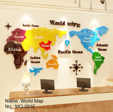 Mapa del mundo marrón
