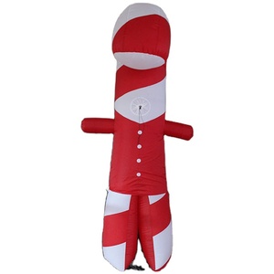 Adulti <span class=keywords><strong>Di</strong></span> <span class=keywords><strong>Natale</strong></span> parata decor gonfiabile candy cane costume per parata - Product Image 1
