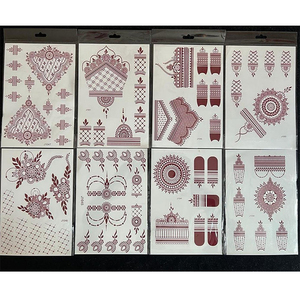 <span class=keywords><strong>Tatouage</strong></span> au henné autocollant <span class=keywords><strong>aquarelle</strong></span> temporaire étanche femme réaliste fleur <span class=keywords><strong>tatouage</strong></span> - Product Image 5
