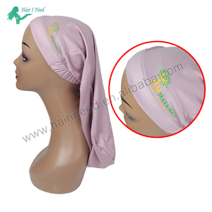 <span class=keywords><strong>Bonnet</strong></span> <span class=keywords><strong>Long</strong></span> <span class=keywords><strong>Cheveux</strong></span> Haute Qualité Personnalisable Logo en Satin, Casquettes Dreadlock Spandex Homme pour Dormir - Product Image 4