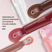 Brillant à lèvres en gelée d'herbes aux 5 couleurs avec logo personnalisé glaçure à lèvres brillante, hydratante et à haute teneur en pigments, imperméable et longue durée