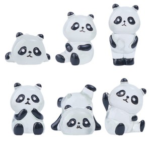 Llavero Transparente con Forma de Panda Pequeño, Adorno Luminoso para Coche, Accesorio Decorativo, Accesorios de Resina para Manualidades - Product Image 4