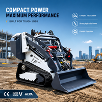 Mini-chargeuse sur chenilles CE EPA Euro 5 avec godet hydraulique, livraison gratuite, pour les acheteurs européens du secteur de la construction et de l'agriculture