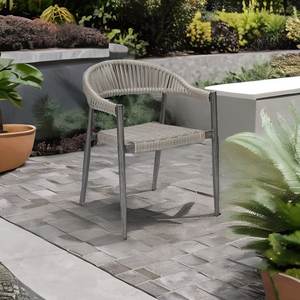 <span class=keywords><strong>Fauteuil</strong></span> d'extérieur moderne en rotin/osier avec coussin de dossier coquille pour restaurants et hôtels - Product Image 4