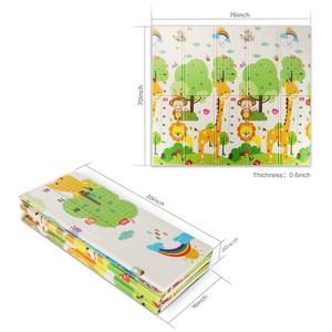 Tappetino da Gioco Pieghevole per Bambini - Impermeabile con Motivo su Entrambi i Lati - Recinto per Giocattoli - Tappetino Antiscivolo per Gattonare - Product Image 6