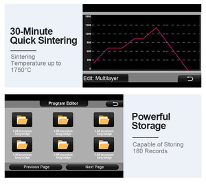 Horno de Sinterización Rápida para Laboratorio Dental Horno de Vacío para Porcelana y Zirconia - Product Image 5