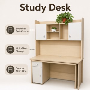 Juego de <span class=keywords><strong>Escritorio</strong></span> y Estante Integrados OEM/ODM, <span class=keywords><strong>Escritorio</strong></span> de Computadora Pequeño para Estudiantes, para Uso Doméstico - Product Image 2