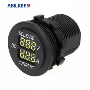 Voltímetro Digital Dual Abilkeen, Medidor de Voltaje y Corriente de 12V CC, Pantalla LED, Monitor de Batería de Coche, Material ABS IP65 - Product Image 1