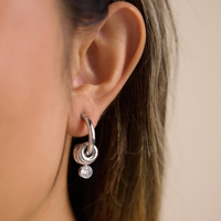 Boucles d'oreilles J&D Jewelry en acier inoxydable plaqué or 18 carats, étanches, personnalisées avec logo