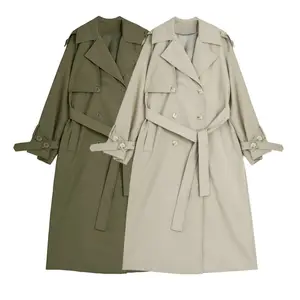 Европейский стиль Популярные весенние ветрозащитные пальто в британском стиле двубортная ветровка куртка уличный стиль двубортный тренчкот на пуговицах