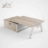 Meuble TV combiné moderne de luxe léger, table basse de bureau avec tiroir, bureau de café